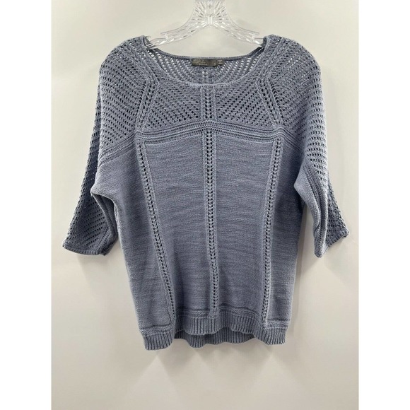 Prana Sweaters - Prana Women’s 3/4 Dolman Sleeve Getup Cotton Sweater Blue Size Small